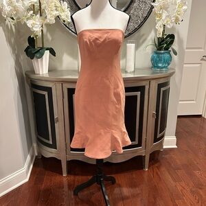 Cinq a Sept Strapless Coral Dress